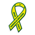 2" X 4" Awareness Ribbon Shape Vehicle Magnet